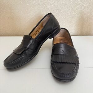 Cole Haan Black Kiltie Loafers 8.5 D Made In The USA